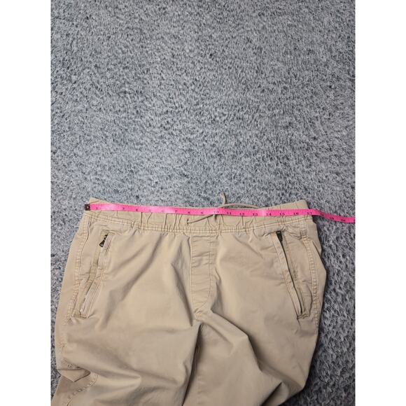 Abercrombie Fitch Pants Men Large Beige Pull On Jogger Casual Skater Normcore - Picture 6 of 10